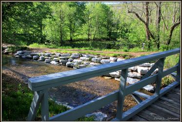 Tanyard Creek Nature Trail, Stone and Bridge