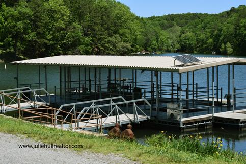 Boat Station, Shade and Solar Panel Above