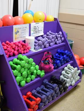 Colorful Weights at Kingsdale Recreation Complex