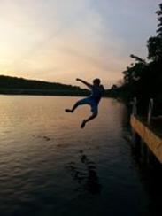 A Person Jumping, Lake Brittany, Bella Vista