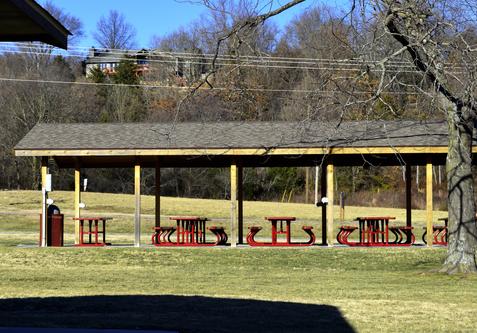 Pavilion with Tables and Chairs