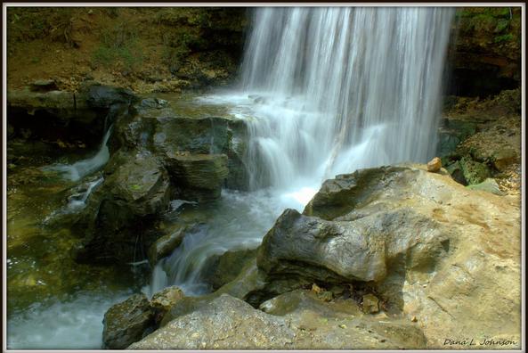 Water Falling on Rocks