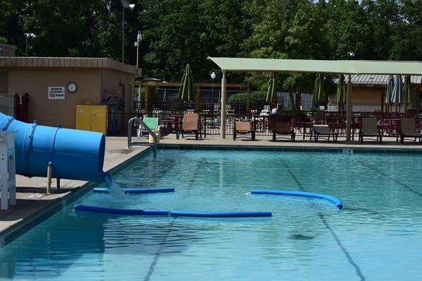 Seasonal Pool and Resting Area with Chairs