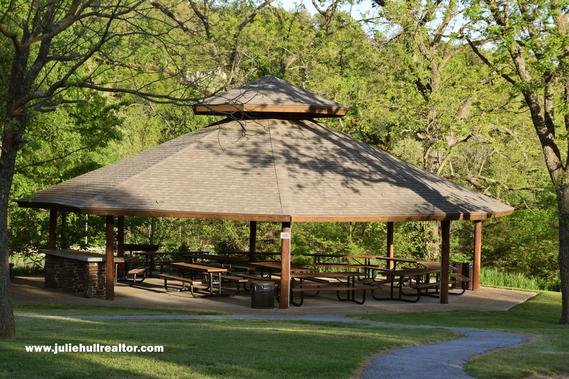 Pavilion with Seating Arrangements