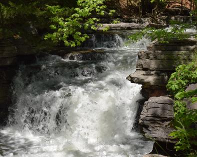 Waterfall Down the Mountain, Lake Ann Area