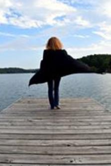 A Girl Walking on the Deck, Lake Windsor