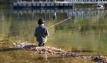 A Boy Fishing, Olympus Digital Camera