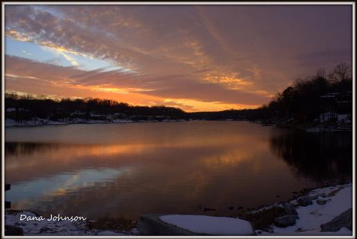 Sunset over Lake Avalon, Dana Johnson