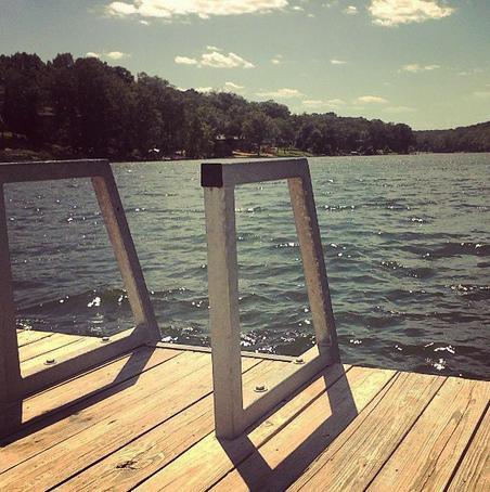 Wooden Deck with Handles, Lake Avalon Park