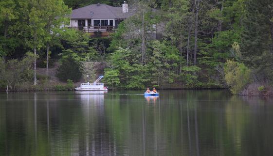 Guest House, Trees, Boats and Lake Brittany