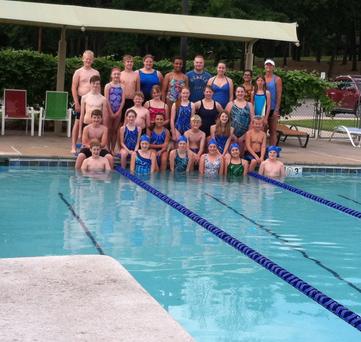 Group Photo of People in Swimming Costumes