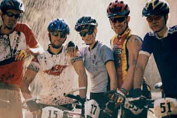 Group of Cyclists in a Race