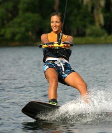 A Woman on Wakeboard, Loch Lomond