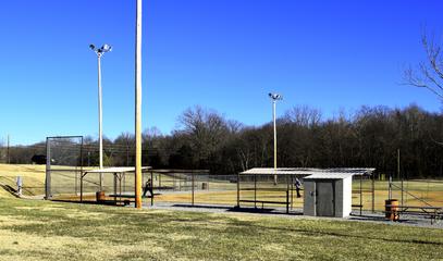 Soft Ball Field, Poles and Ground