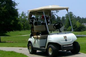 Golf Cart at Scotsdale Golf Course