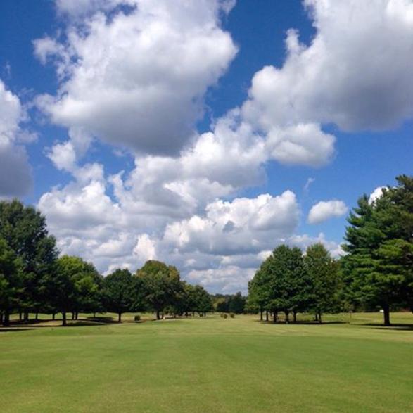 Clear Blue-Sky Hovering over Berksdale Golf Course