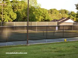 Fenced Tennis Court