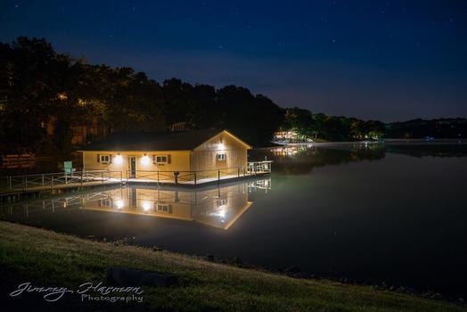 Restrooms on the Bank of Lake Avalon