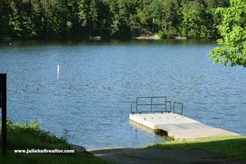 Deck on the Lake Rayburn. Dense Forest